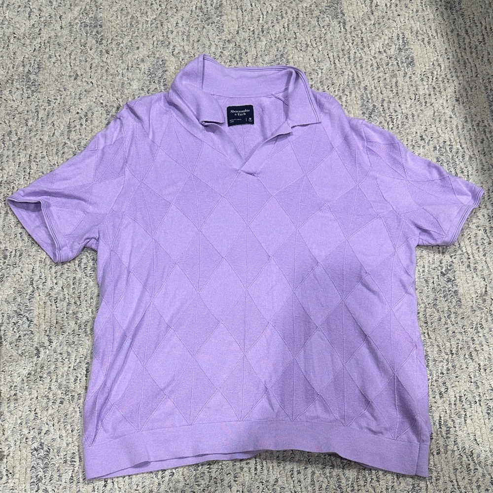 Abercrombie & Fitch Lavender Polo Shirt
